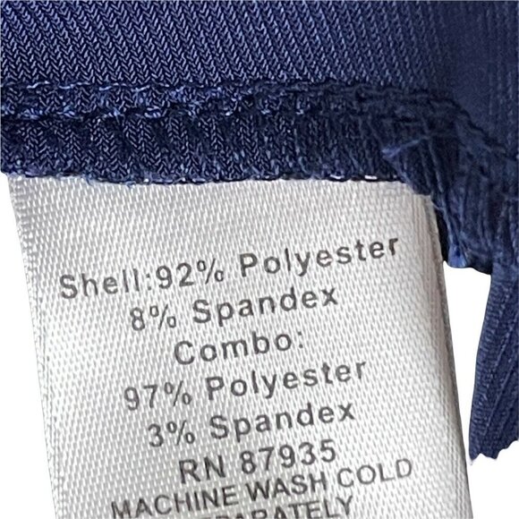 Susan Graver Style Women's S Scoop Neck 3/4 Sleeve Blue Blouse Shirt - Picture 4 of 5